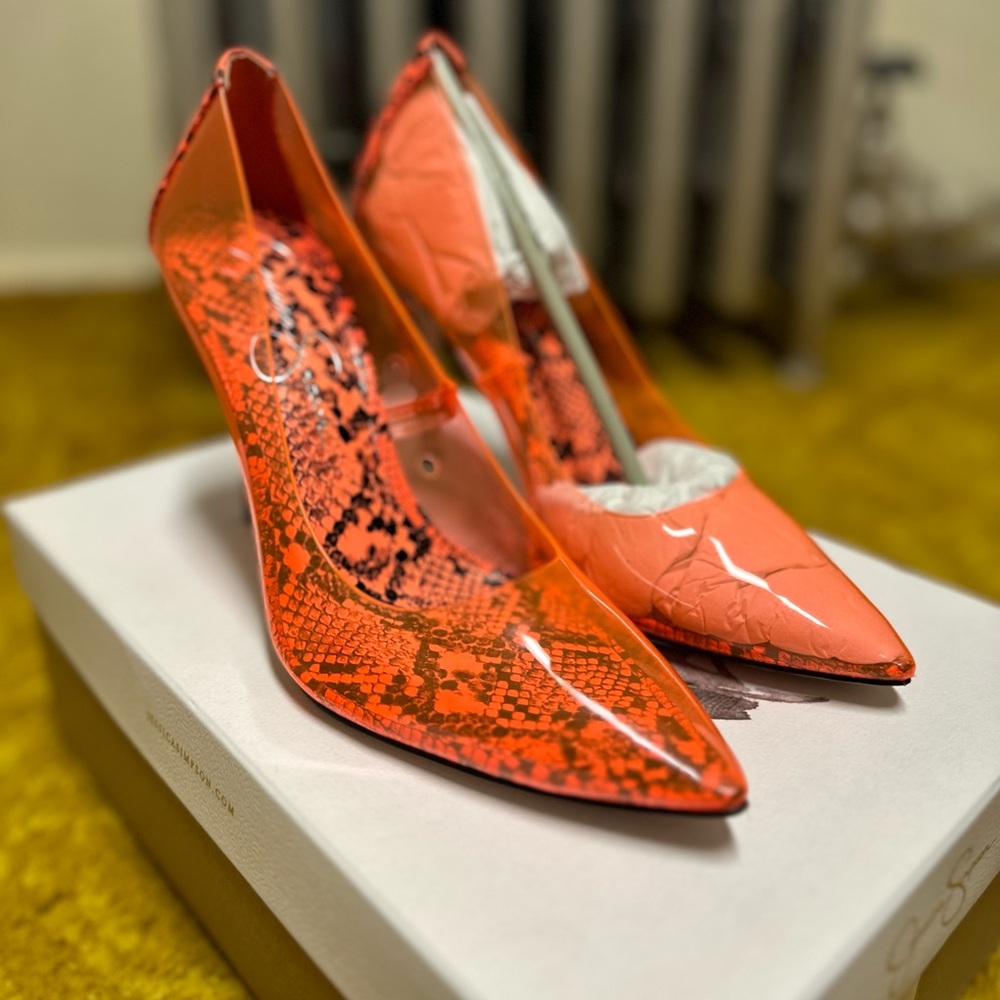 Jessica Simpson pvc transparent heels